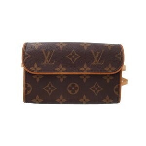 Louis Vuitton Monogram Leather Brown Pochette Florentine Waist Pouch